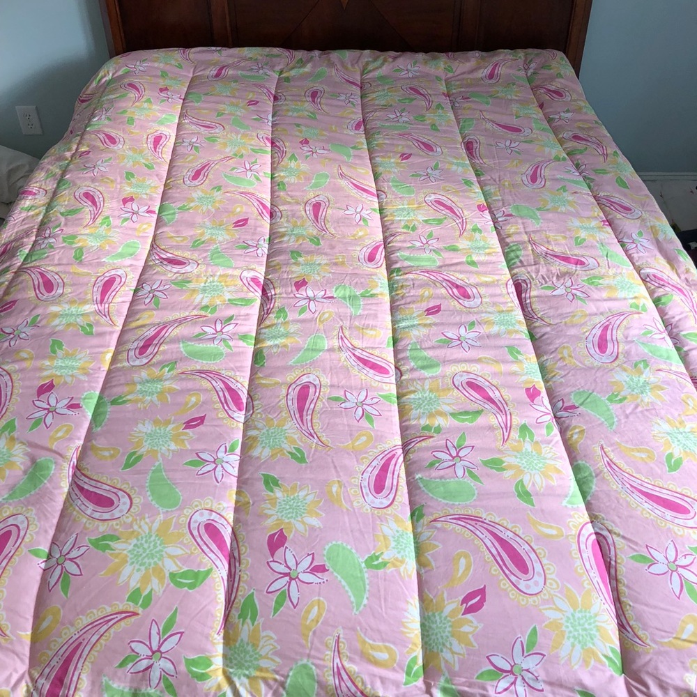 Lilly Pulitzer Palm Beach comforter & pillow sham